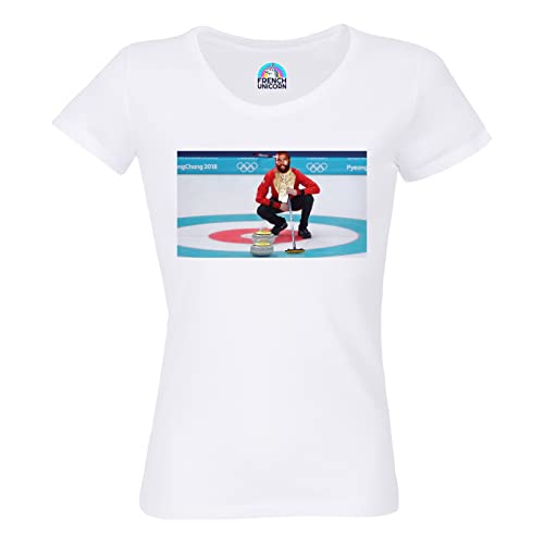 Camiseta de mujer cuello redondo algodón orgánico curling...