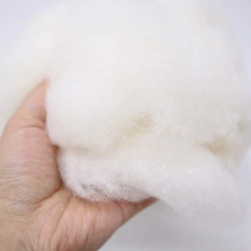 Ivie Fibra de bateo de algodón orgánico de lujo blanco...