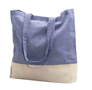 Bolsa Tela Tote Bag Grande – Bolsas de Tela Lisa Mujer –...