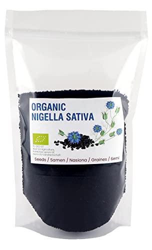 BIO Nigella semillas, Comino Negro Orgánico, 900g Semilla...