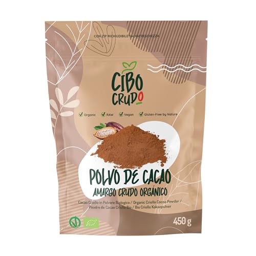 Cacao Puro en Polvo Ecologico sin Azucar - 450g. Cacao en...