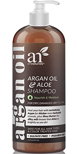 champú de aceite de argán orgánico ArtNaturals bien valorado