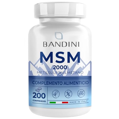 Bandini® MSM Metilsulfonilmetano Puro 2000 mg de Azufre...