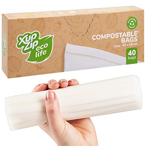 XupZip Eco Life Bolsas biodegradables con cierre de...