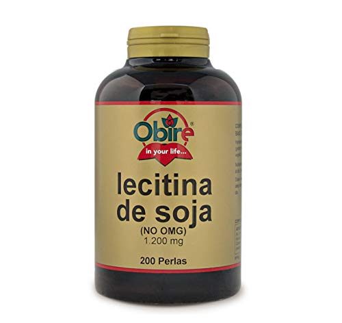 Obire -Lecitina de Soja 1200 mg - 200 Perlas -Fortalece el...