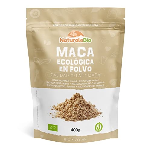 Maca Andina Ecológica en Polvo 400g. Organic Maca Powder...
