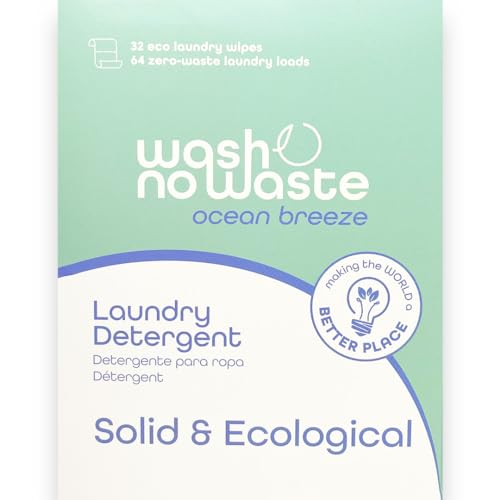 Wash no Waste - Tiras de Detergente para lavadora (64...