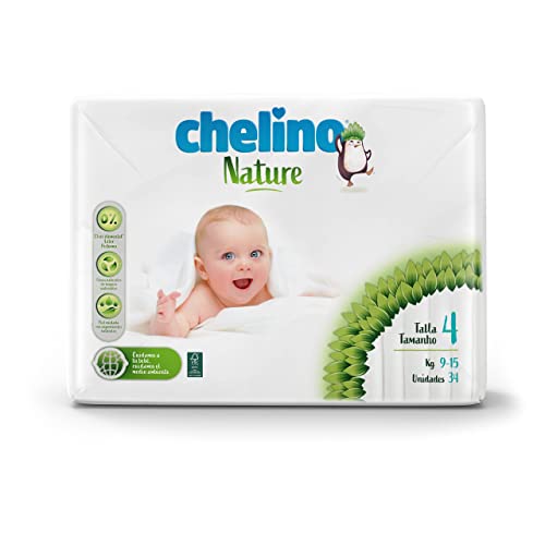 Chelino Nature Pañal Infantil Talla 4 (9-15 kg), 204...