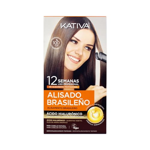 Kativa Kit Alisado Brasileño - Nueva fórmula con ácido...
