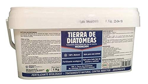 Agrosenara TIERRA DE DIATOMEAS 1Kg Fertilizante ecológico TRATAMIENTO EFICAZ CONTRA TODO TIPO DE INSECTOS
