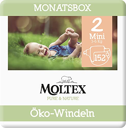 Moltex Pure & Nature - Pañales ecológicos, tamaño 2 mini...