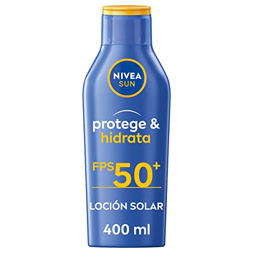 NIVEA SUN Protege & Hidrata Leche Solar FP50+ (1 x 400 ml),...