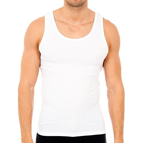 ABANDERADO Camiseta de Tirantes Sport, Blanco M