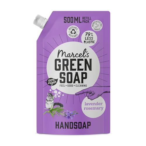 Marcel's Green Soap - Recambio de jabón de manos lavanda y...