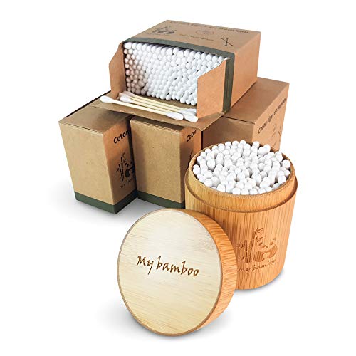 Bastoncillos de bambú orgánico | 900 unidades con caja de...