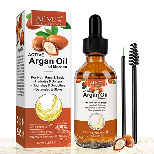ARGAN - Aceite de ARGÁN 100% Puro Orgánico Vegano - 60 ml...