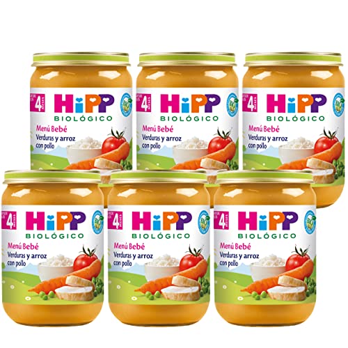 HiPP Biológico - Tarrito De Verduras Y Arroz Con Pollo BIO...