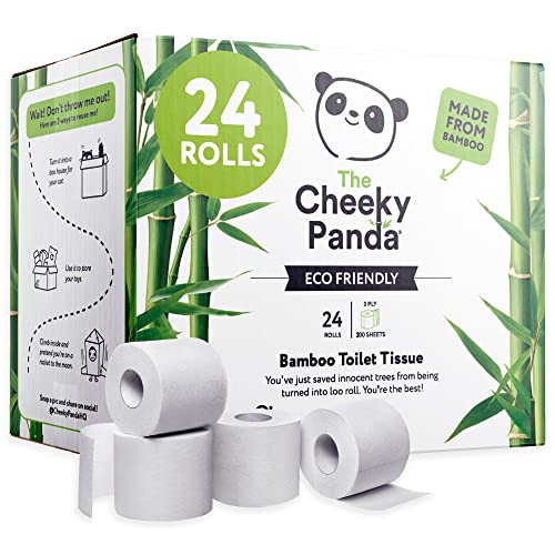 The Cheeky Panda Papel Higiénico de Bambú | 24 Rollos x...
