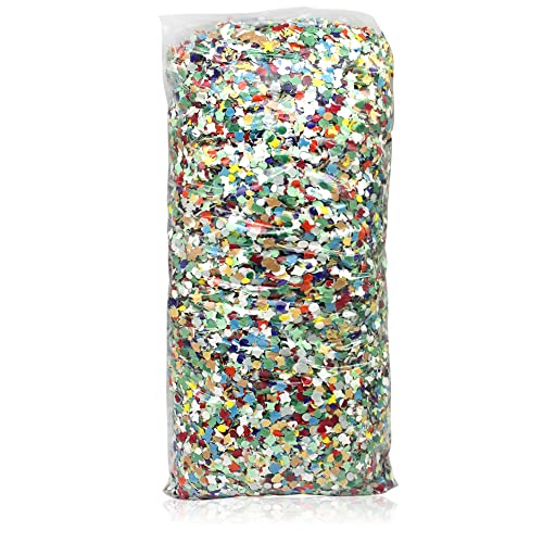 com-four® 1000g Saco de Confeti en Colores Brillantes -...