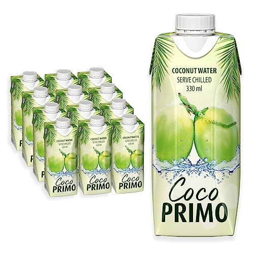 Coco Primo, agua de coco pura, refrescante, natural. 12 x...